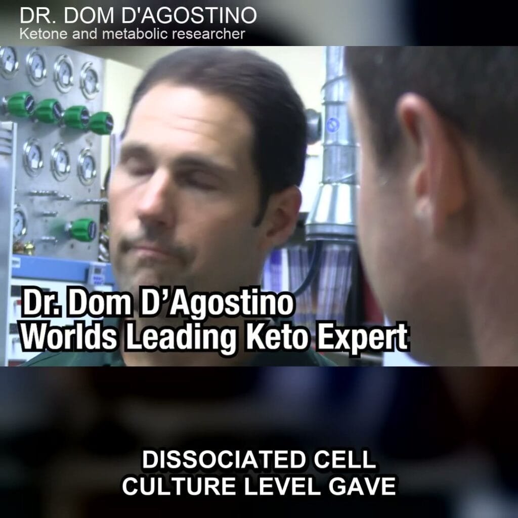 Dr. Dom D'Agostino in The Keto Project, frame from the film clip