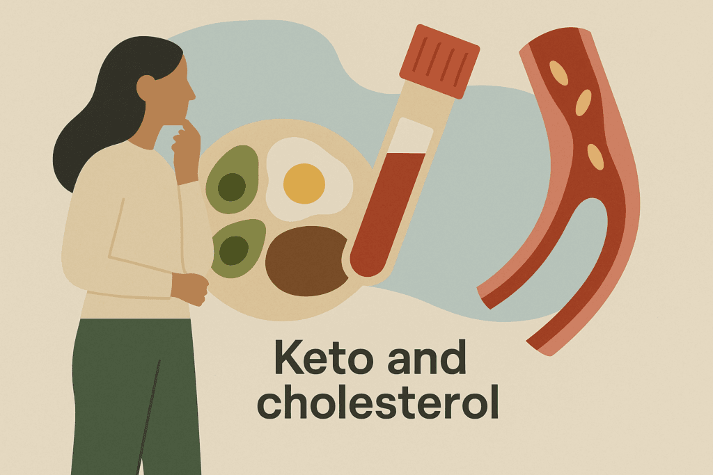 Illustration for the article Why Keto and Cholesterol Numbers Rise Together and What Your Panel Really Means