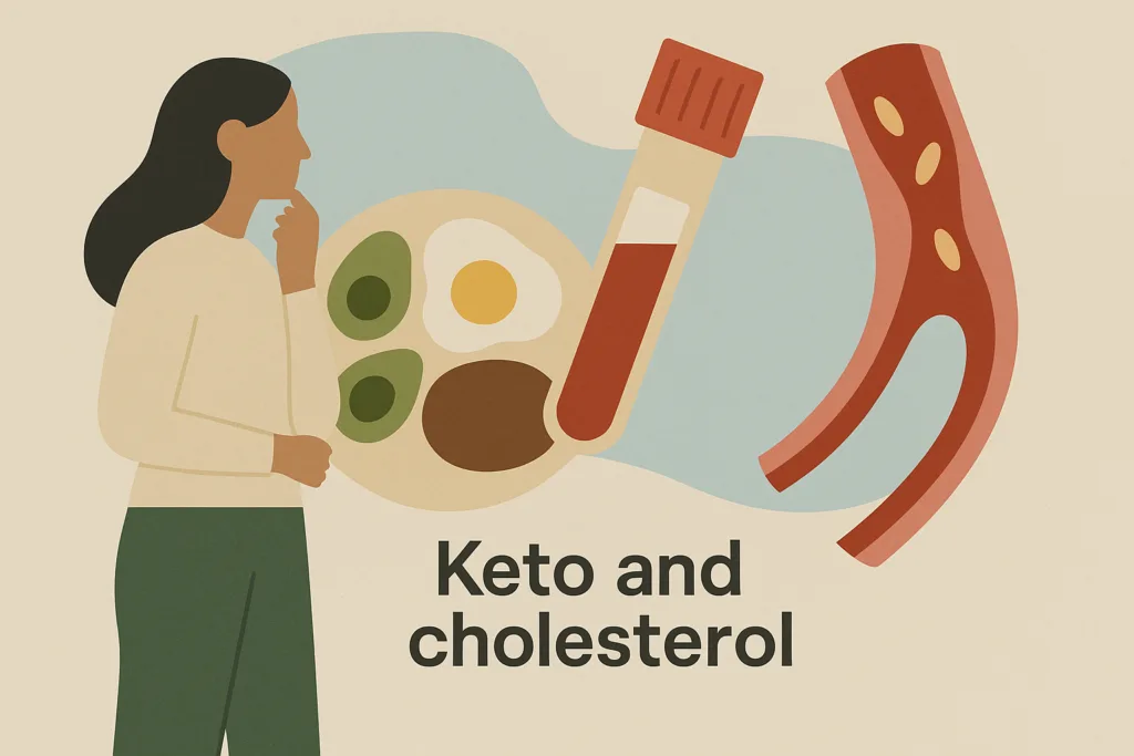 Illustration for the article Why Keto and Cholesterol Numbers Rise Together and What Your Panel Really Means