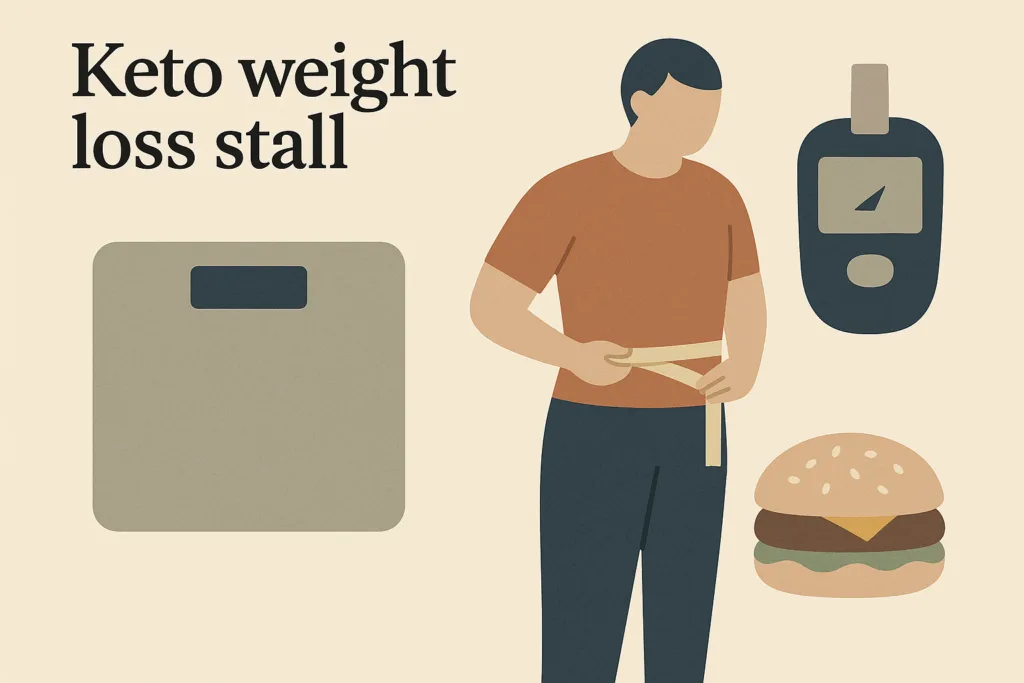 Illustration for the article What a Keto Weight Loss Stall Really Means in Weeks Three and Four